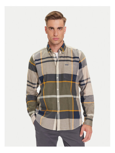 Barbour Риза Dunoon MSH4980TN16 Зелен Regular Fit