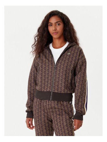 Lacoste Суитшърт SF7606 Кафяв Regular Fit