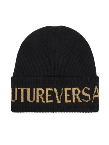 Versace Jeans Couture Шапка Big Beanie 79YAZK40 Черен