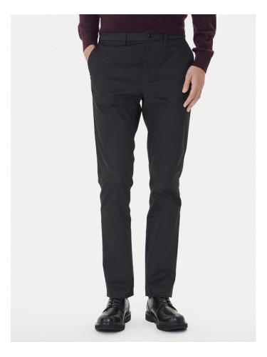 Calvin Klein Чино панталони LV04LD613G Черен Slim Fit