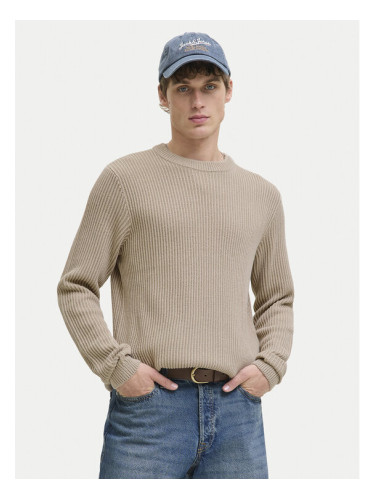 Jack & Jones Пуловер Dover 12278816 Бежов Regular Fit