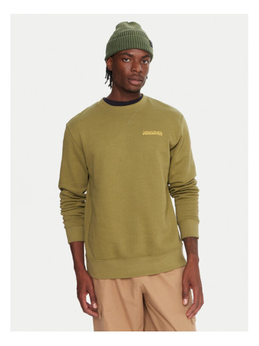 Quiksilver Суитшърт Salt Water Graphic EQYFT05127 Зелен Comfort Fit