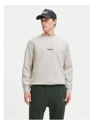 Jack & Jones Суитшърт Soho 12278791 Бежов Relaxed Fit