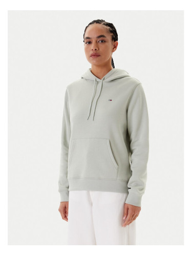 Tommy Jeans Суитшърт Flag DW0DW19958 Зелен Regular Fit