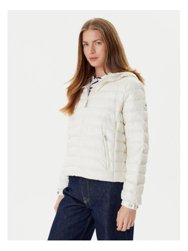 Tommy Hilfiger Пухено яке WW0WW46788 Екрю Regular Fit