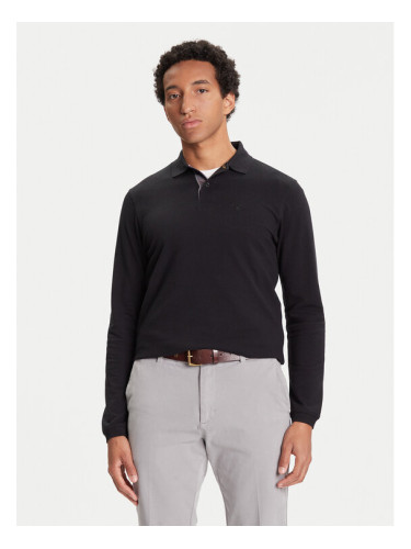 Barbour Тениска с яка и копчета Tartan MML0705BK31 Черен Regular Fit