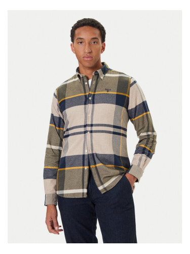 Barbour Риза Iceloch MSH4994TN16 Зелен Tailored Fit