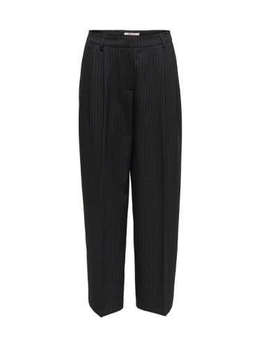 ONLY Текстилни панталони Reina 15349616 Черен Straight Fit