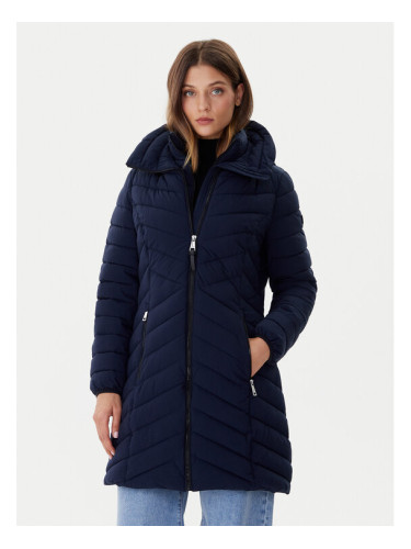 DKNY Зимно палто DLEMPN46 Тъмносин Slim Fit