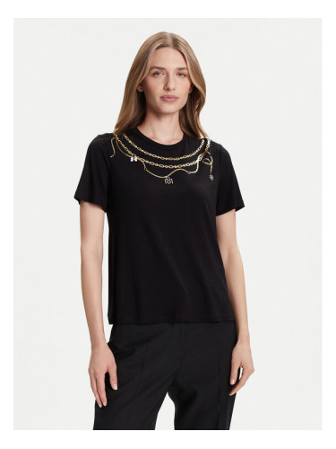 Rinascimento Тишърт CFC0125707003 Черен Regular Fit