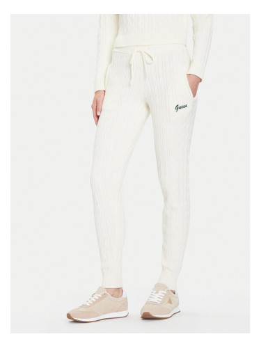 Guess Плетени панталони V5BB20 Z0572 Екрю Regular Fit