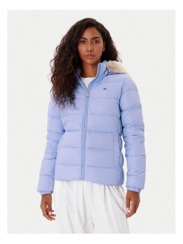 Tommy Jeans Пухено яке Basic DW0DW18312 Син Slim Fit