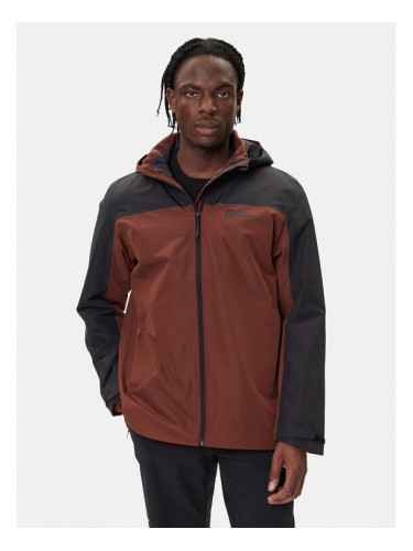 Jack Wolfskin Outdoor яке Taubenberg 3in1 1115311 Кафяв Regular Fit