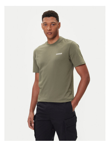 Napapijri Тишърт Smallbox NP0A88TR Зелен Regular Fit