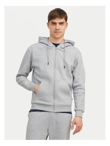 Jack & Jones Суитшърт Bradley 12249342 Сив Relaxed Fit