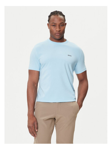 BOSS Тишърт 50506373 Светлосиньо Regular Fit