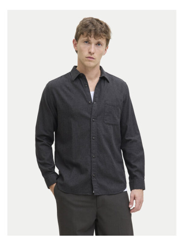 Jack & Jones Риза Classic Melange 12278416 Сив Regular Fit