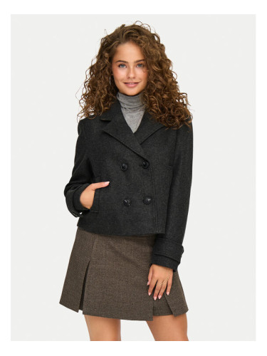 ONLY Преходно яке Freja 15320983 Сив Regular Fit