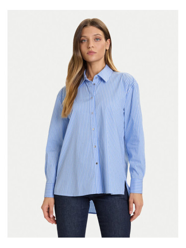 Morgan Риза 252-CRAY Син Loose Fit