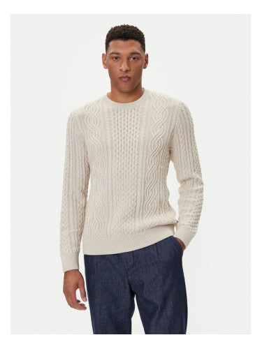 Jack & Jones Пуловер Blusean 12283486 Бежов Regular Fit