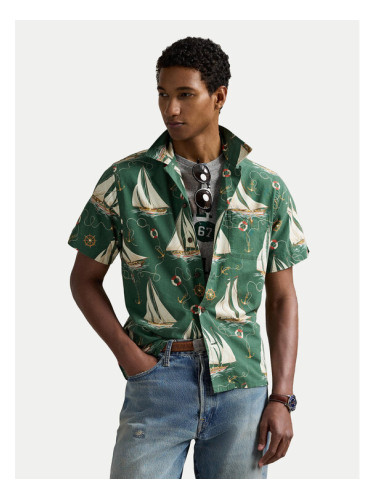 Polo Ralph Lauren Риза 710971217001 Зелен Classic Fit