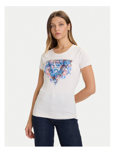 Guess Тишърт W5BI29 J1314 Екрю Slim Fit