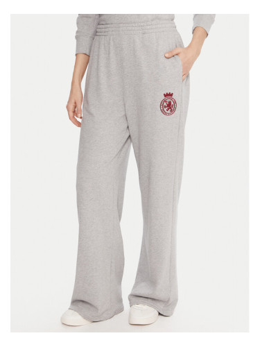 Tommy Hilfiger Долнище анцуг UW0UW06081 Сив Wide Leg