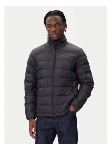 Jack Wolfskin Пухено яке Ather Down 1207681 Черен Regular Fit