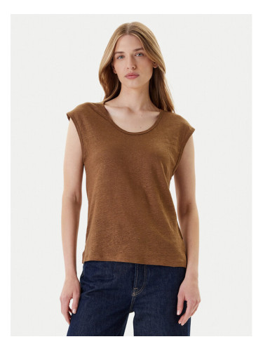 United Colors Of Benetton Тишърт 37UJE16B1 Кафяв Regular Fit