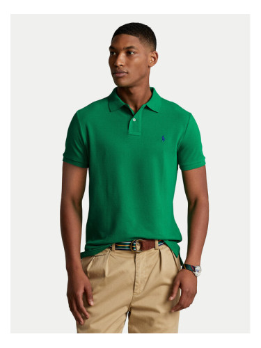 Polo Ralph Lauren Тениска с яка и копчета 710782592017 Зелен Custom Slim Fit