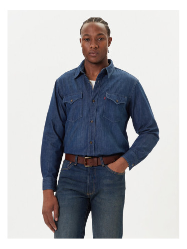 Levi's® дънкова риза Western A1919-0061 Тъмносин Relaxed Fit