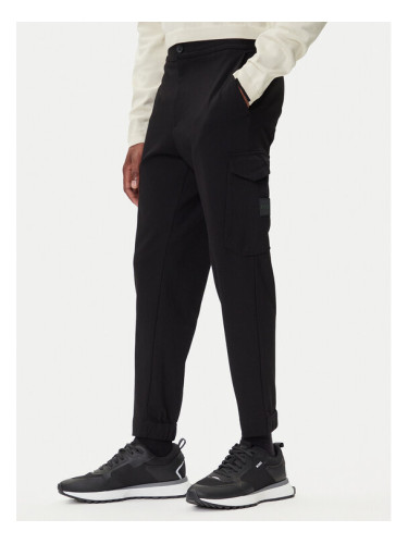 BOSS Текстилни панталони T_Urbanex Cargo 50547454 Черен Regular Fit