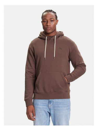 Quiksilver Суитшърт Salt Water Hoodie EQYFT05159 Кафяв Regular Fit