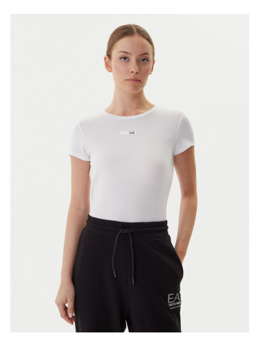 EA7 Emporio Armani Тишърт 7W000673 AF12945 U0002 Бял Slim Fit
