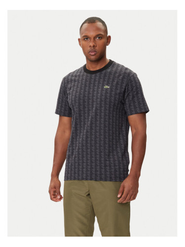 Lacoste Тишърт TH5902 Сив Regular Fit