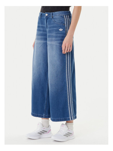 adidas Дънки adicolor Denim Adilenium JV7454 Син Wide Leg
