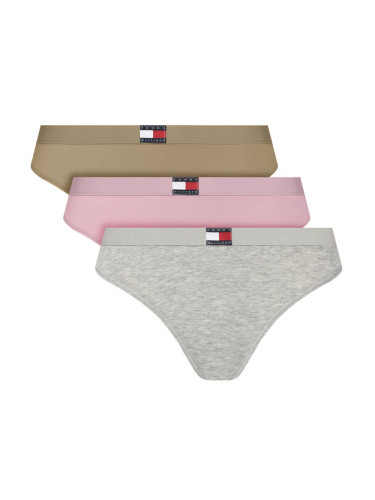 Tommy Hilfiger Комплект 3 чифта класически бикини UW0UW06141 Цветен