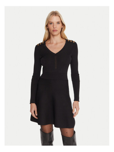 Gaudi Плетена рокля 521FD13008 Черен Regular Fit