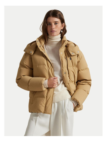 Polo Ralph Lauren Пухено яке 211971190001 Бежов Relaxed Fit