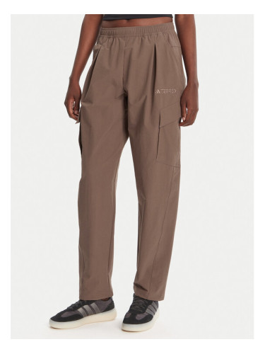 adidas Outdoor панталони Terrex Xploric JM9857 Кафяв Loose Fit