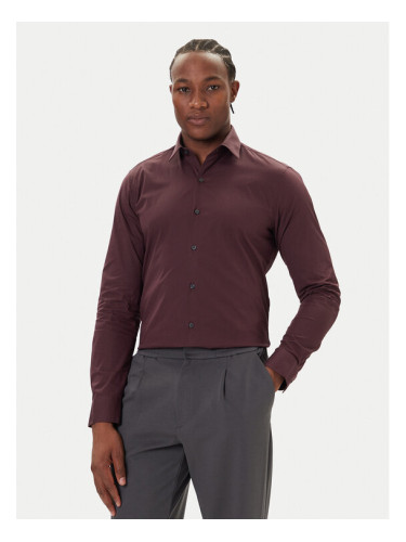 Calvin Klein Риза Essentials LV019EU037 Бордо Slim Fit