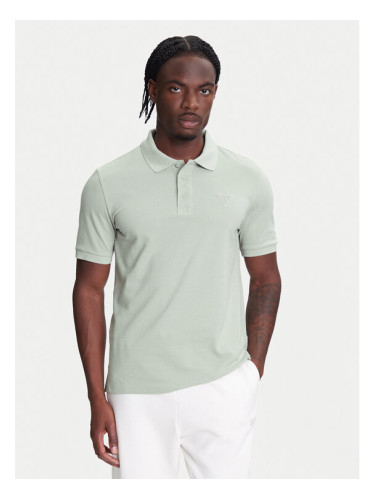 Guess Тениска с яка и копчета Z5YP02 K9WF1 Зелен Regular Fit