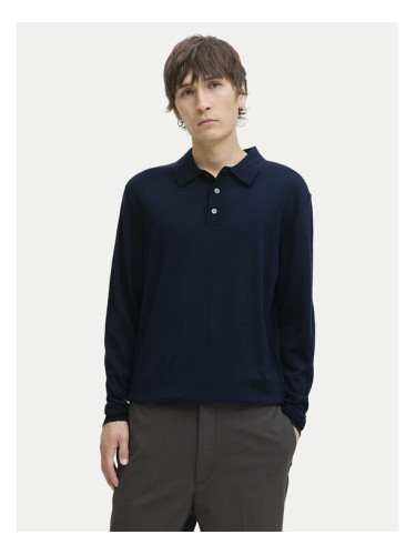 Jack & Jones Пуловер Merino 12281757 Тъмносин Regular Fit