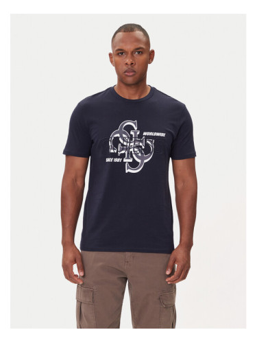 Guess Тишърт M5BI72 I3Z14 Син Slim Fit