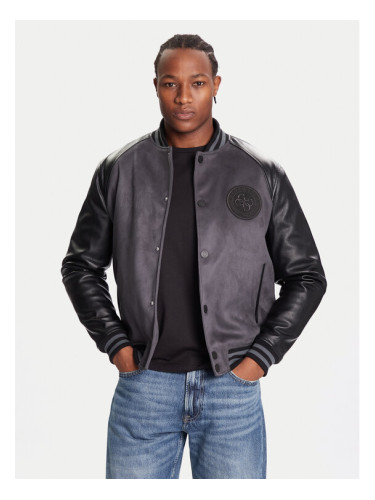 Guess Яке бомбър M5BL2B K1062 Сив Regular Fit