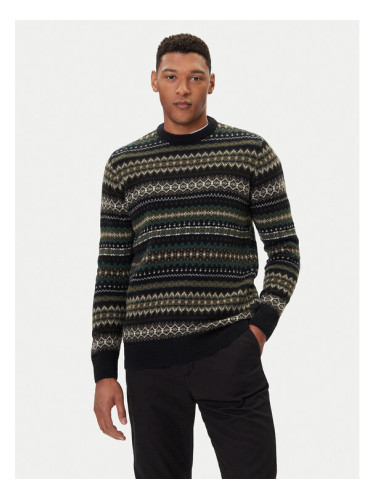 Barbour Пуловер Case Fair MKN1027BK52 Черен Regular Fit