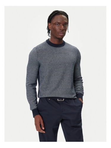 BOSS Пуловер H-Hestro 50549986 Тъмносин Regular Fit