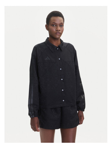 adidas Преходно яке Tiro x Common Goal Coaches JL7647 Черен Loose Fit