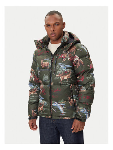 Polo Ralph Lauren Пухено яке 710977071001 Зелен Regular Fit