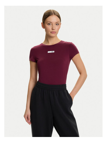 EA7 Emporio Armani Тишърт 7W000673 AF12945 M5064 Бордо Slim Fit